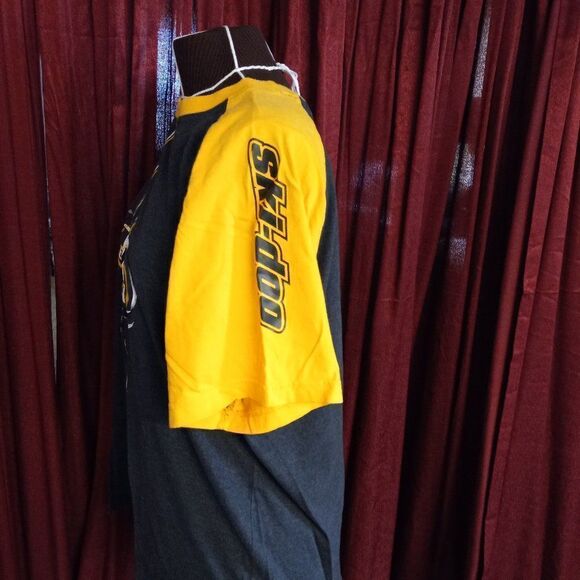 Snowmobile Ski-doo Mens TG/XL Short Sleeve Gray/Yellow T-shirt Snow Sports - Picture 2 of 9